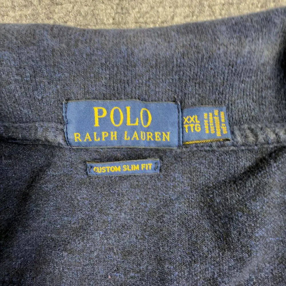 Ralph Lauren Classic Navy Blue Men's Polo XXL Shirt #1465‎
